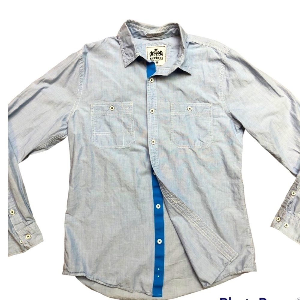 Men’s Button Down Casual Dress Shirt by Express